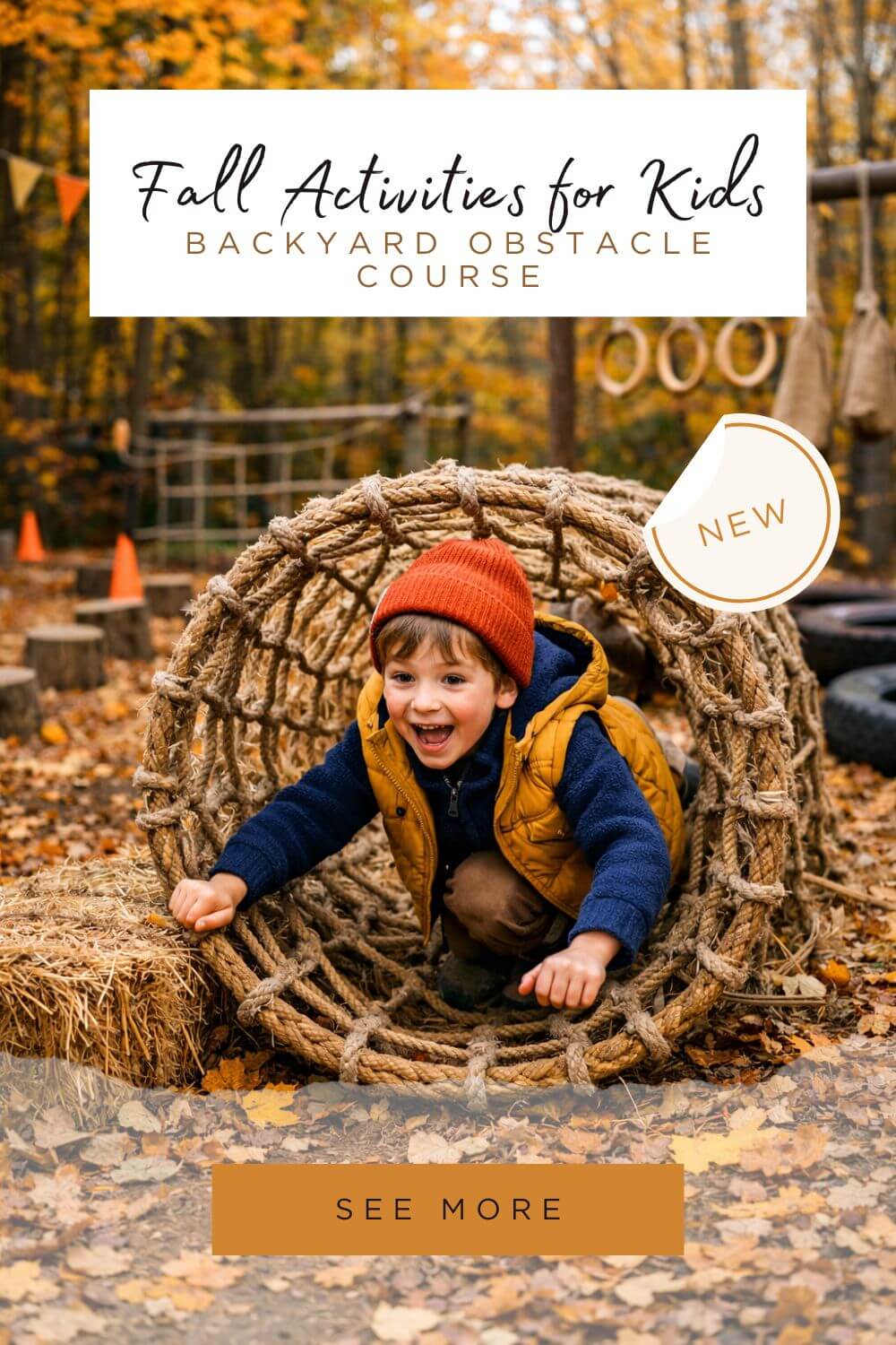Fun Fall Activities for Active Kids: Building a Backyard Obstacle ...