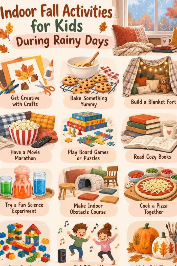 Indoor Fall Activities for Kids During Rainy Days