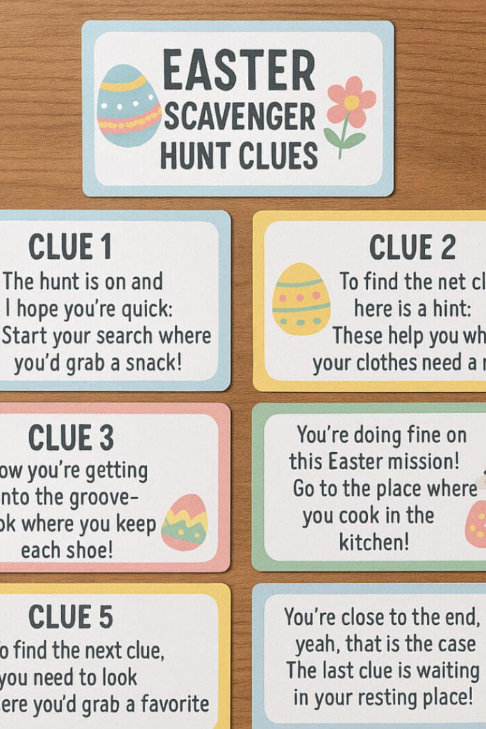20+ Fun Easter Scavenger Hunt Clues That Everyone Will Love