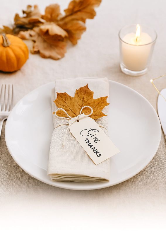 simple thanksgiving dinner table decorations