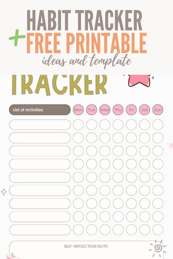 habit tracker ideas