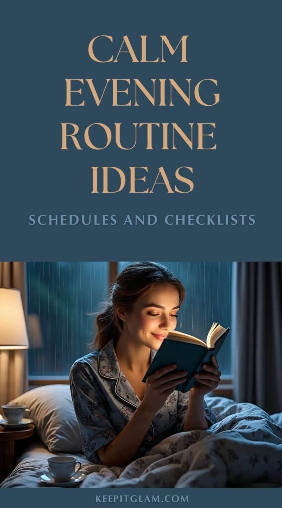 calm evening routine ideas