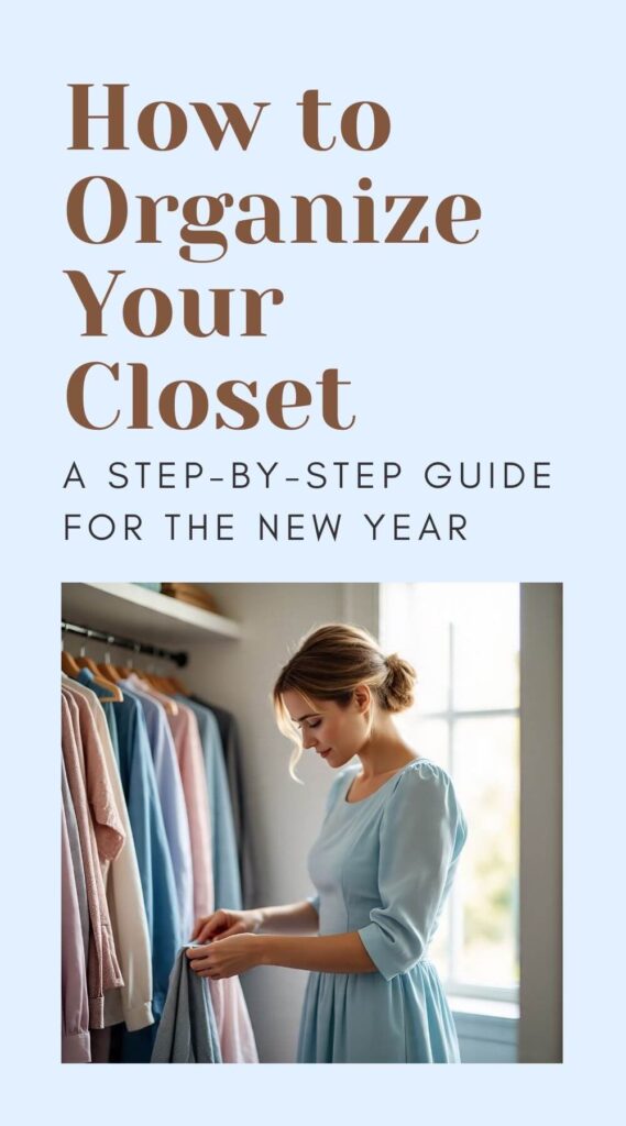 how to organize your closet