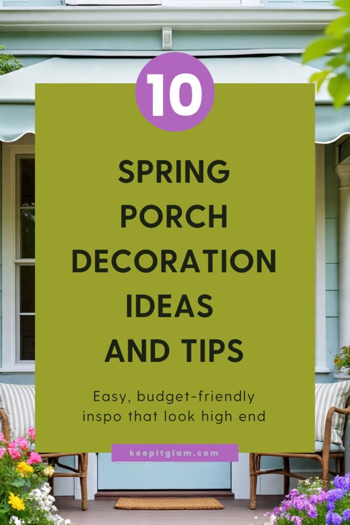 spring porch decor