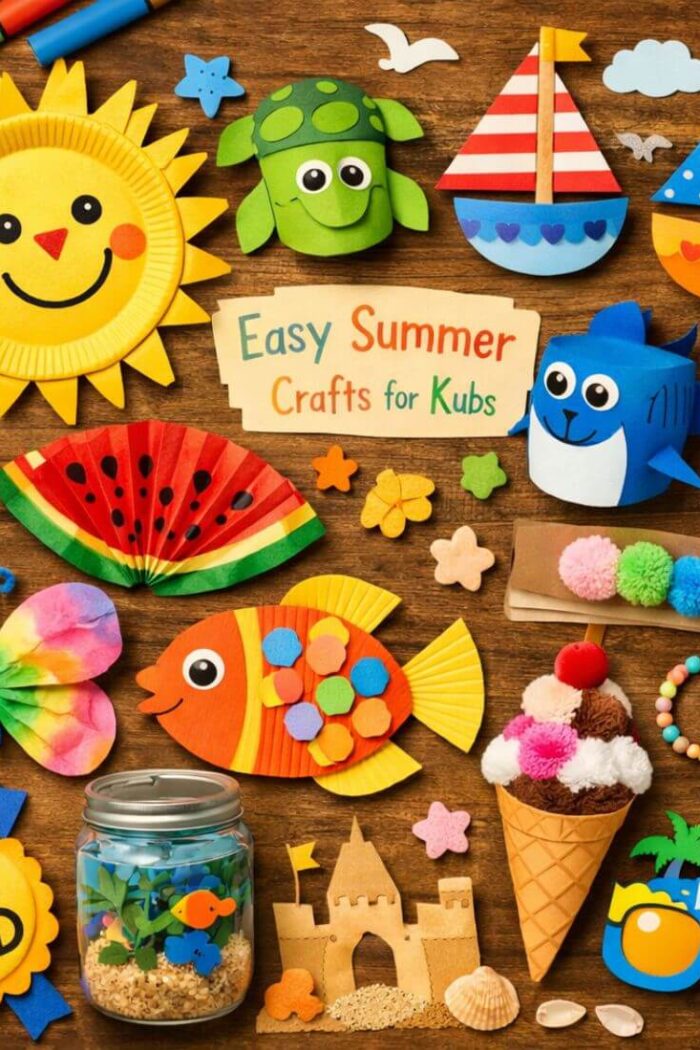 Easy Summer Crafts for Kids, Fun, Simple, and Perfect for Sunny Days
