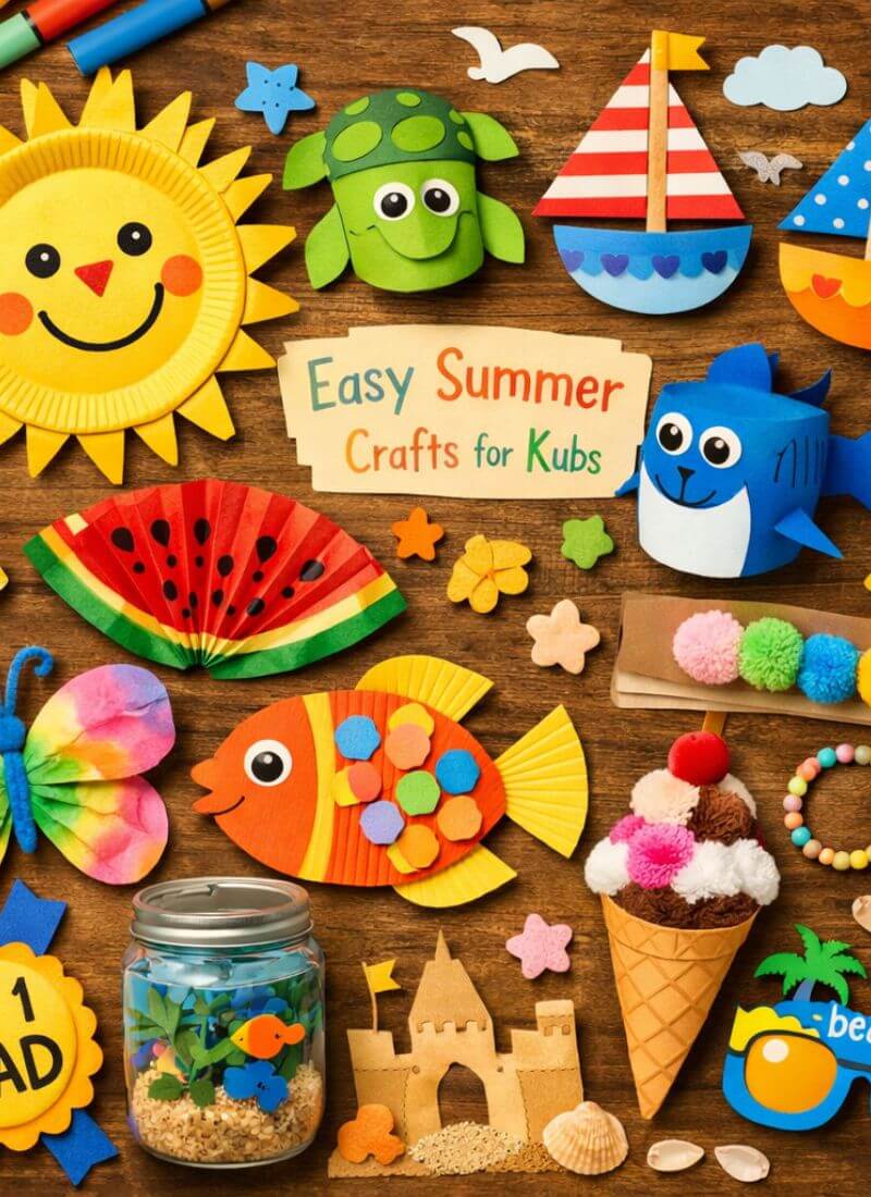 Easy Summer Crafts for Kids, Fun, Simple, and Perfect for Sunny Days ...