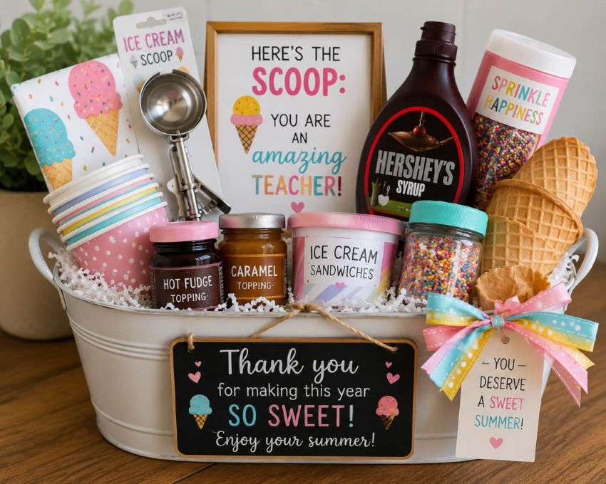 teacher summer gift basket
