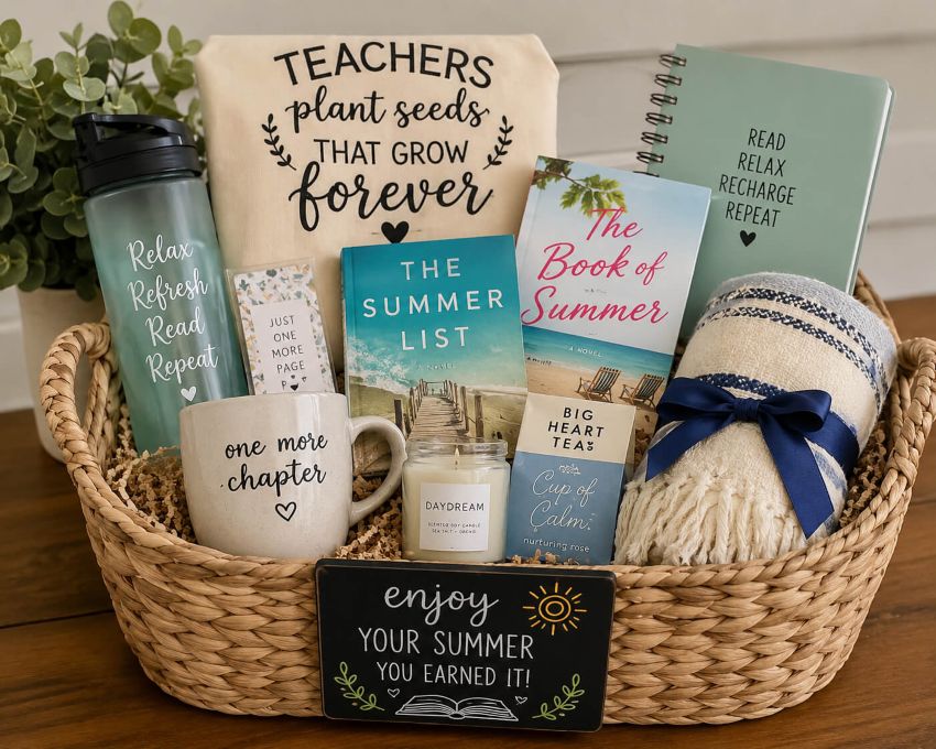 teacher summer gift basket