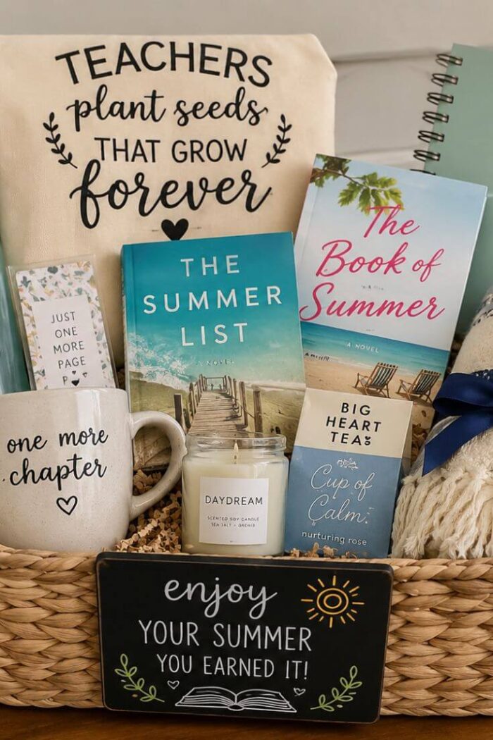Teacher Summer Gift Basket Ideas That Teachers Will Actually Love