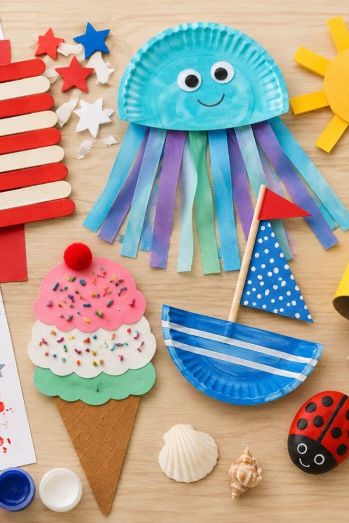 July Crafts for Kids: 25 Fun and Creative Ideas for Summer