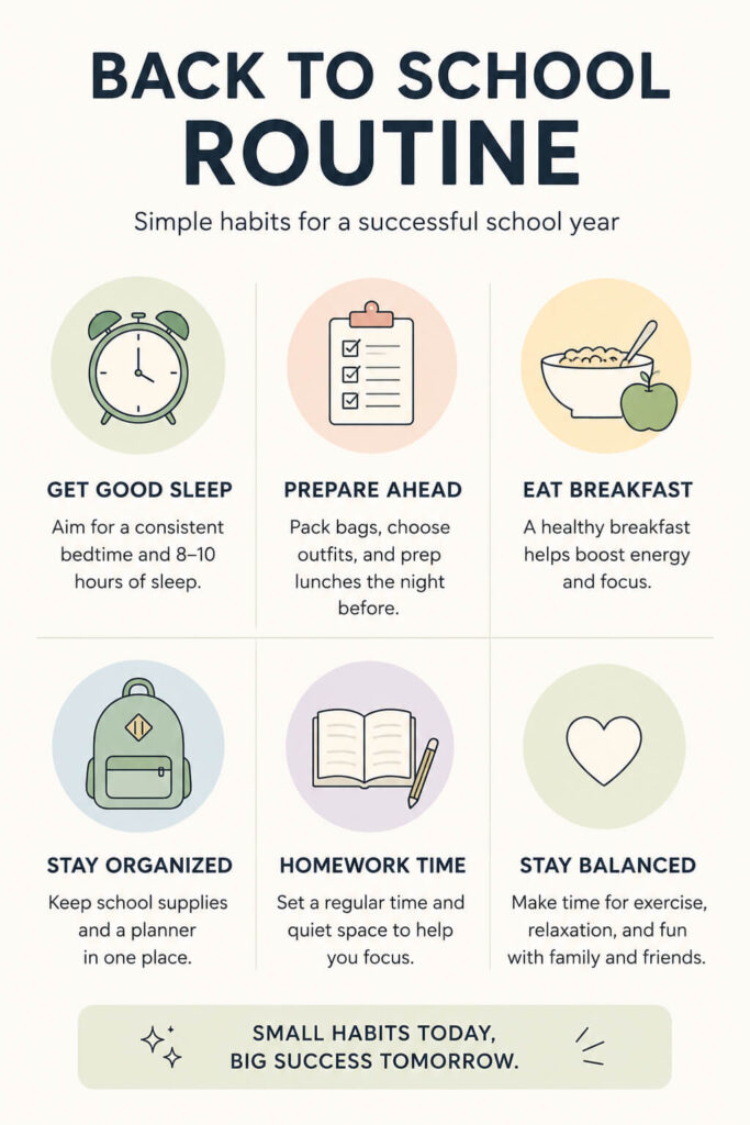 back to school routine