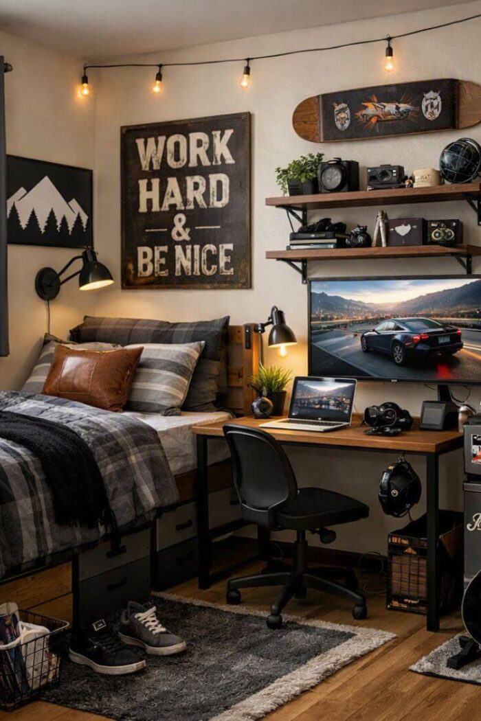 Men’s Dorm Decor: Stylish Dorm Room Ideas for Guys