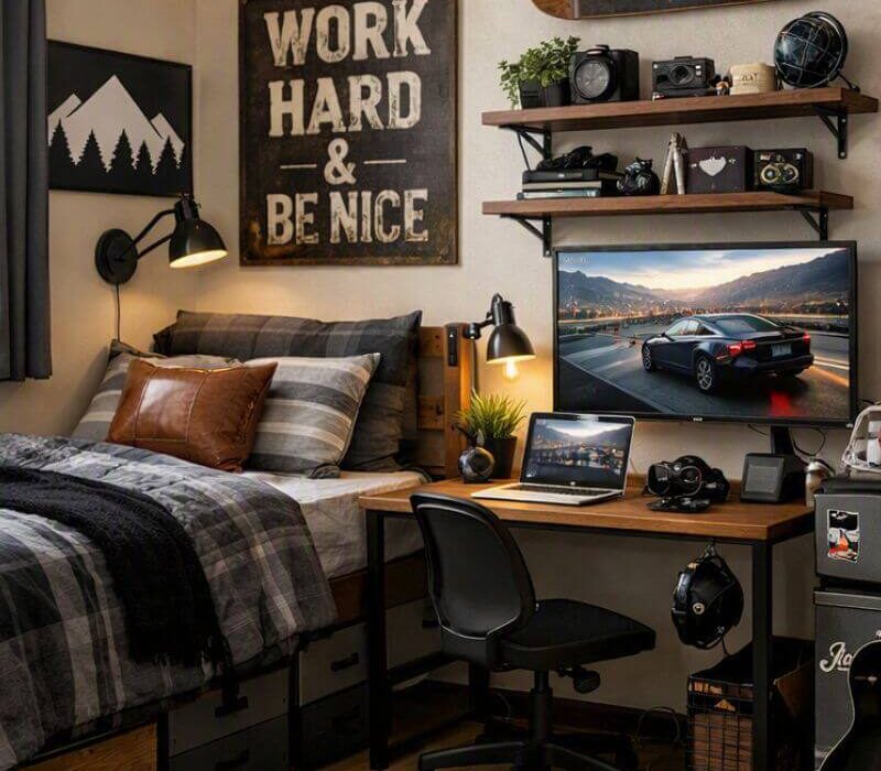 Men’s Dorm Decor: Stylish Dorm Room Ideas for Guys